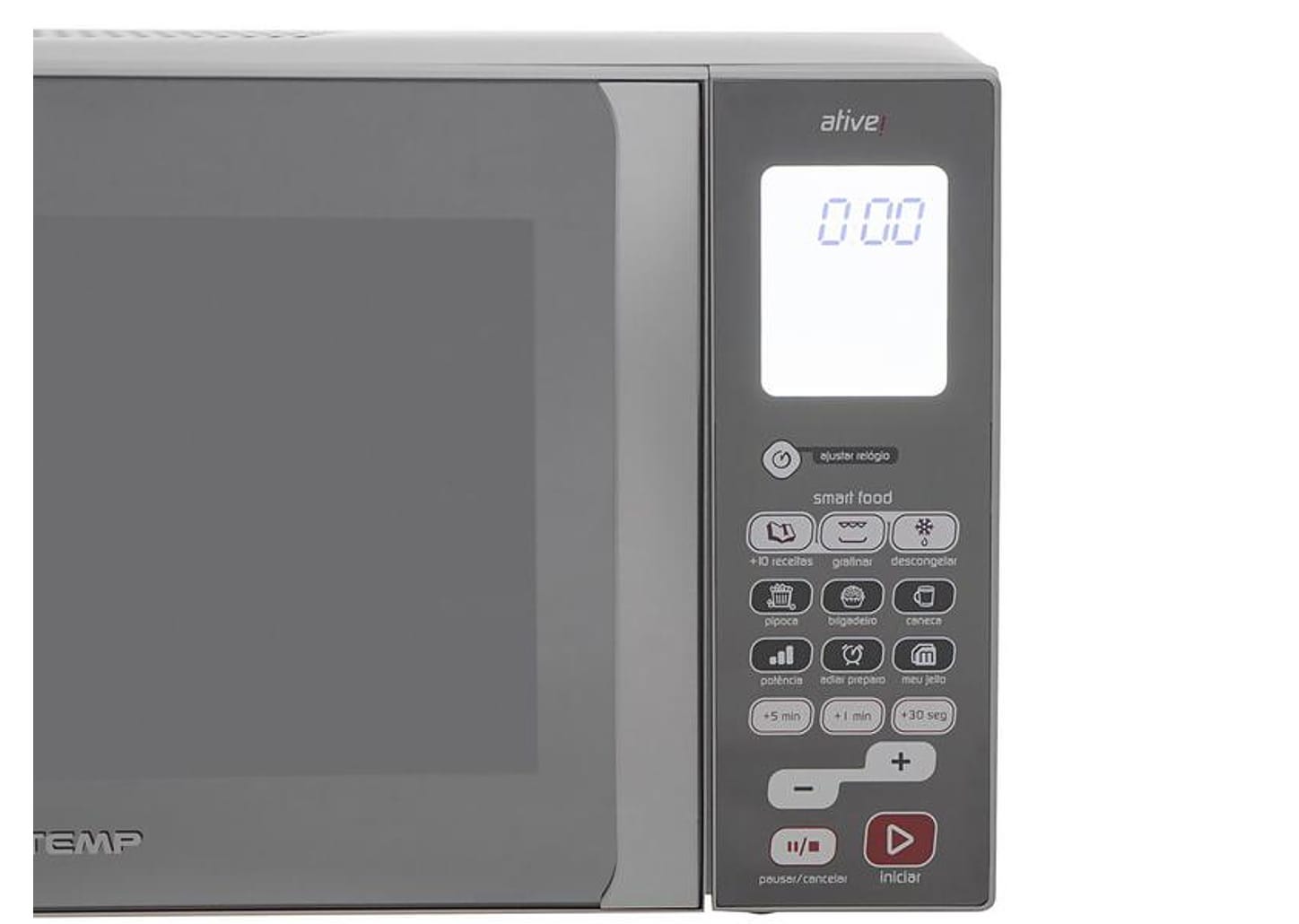 Micro-ondas Brastemp 38L Espelhado com Grill - Ative! BMJ38 ARBNA