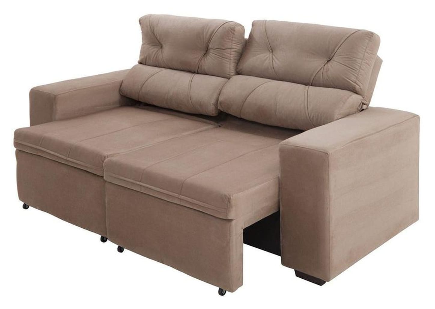 Sofá Retrátil Reclinável 3 Lugares Suede - Bipartido Phormatta Evolution SMP