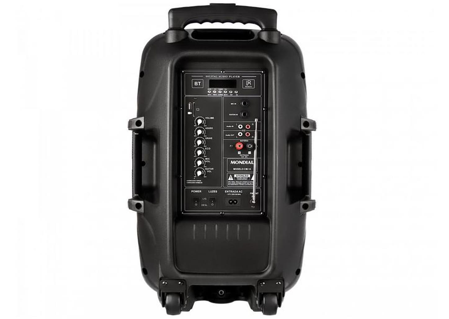 Caixa de Som Mondial Connect Power CM-550 - Bluetooth Amplificada 550W 12” USB