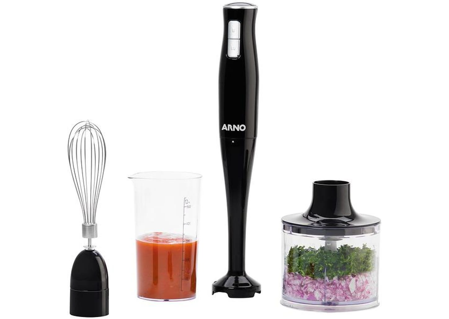 Mixer Arno 3 em 1 400W Preto Turbomix MX31 2 Velocidades com Copo Medidor