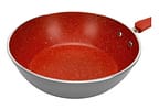 Jogo de Panelas Brinox Revestimento Cerâmico de Alumínio Vermelho e Cinza 8 Peças Select Marble