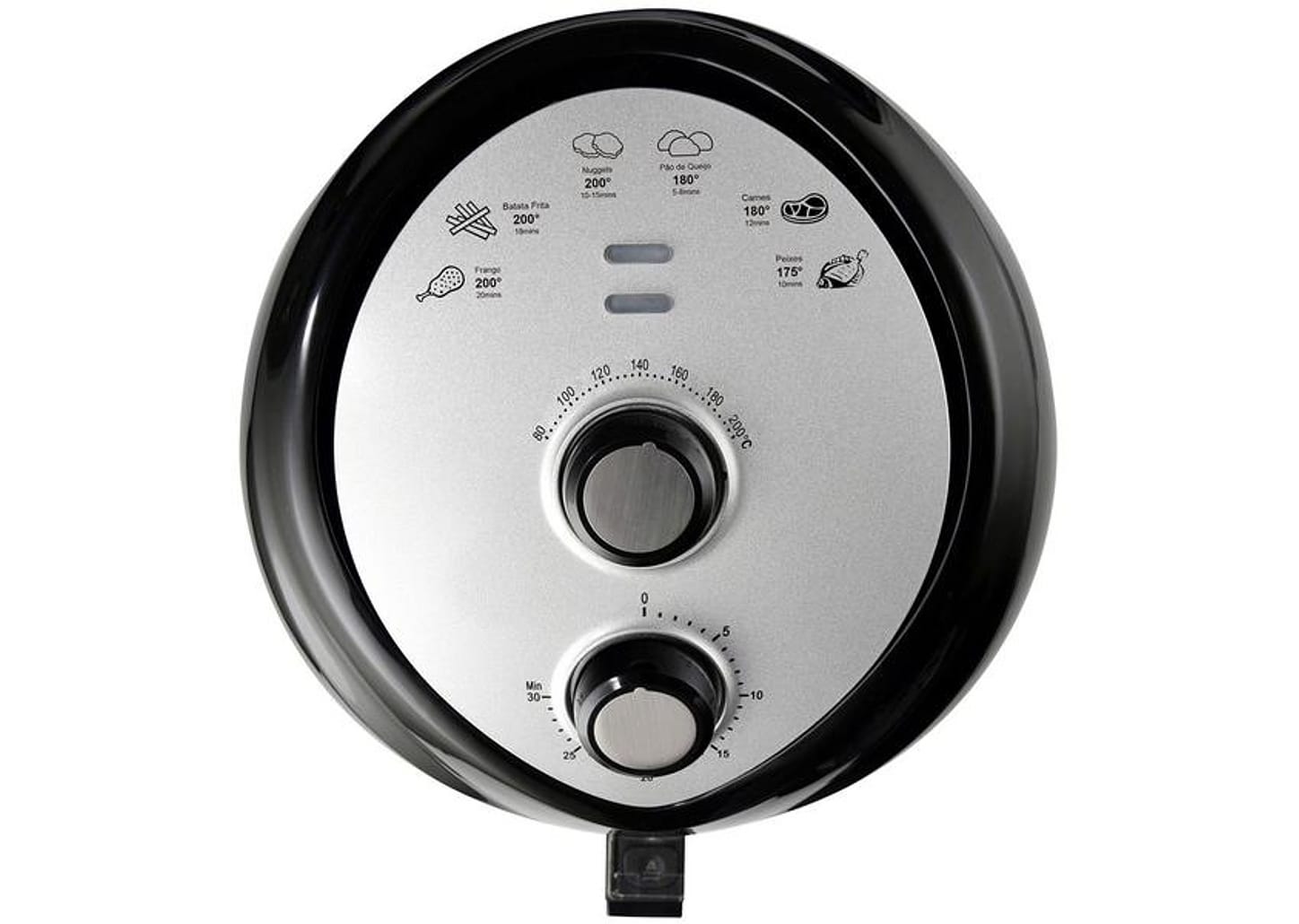 Fritadeira Elétrica sem Óleo/Air Fryer Nell Fit - Preto 3,2L com Timer