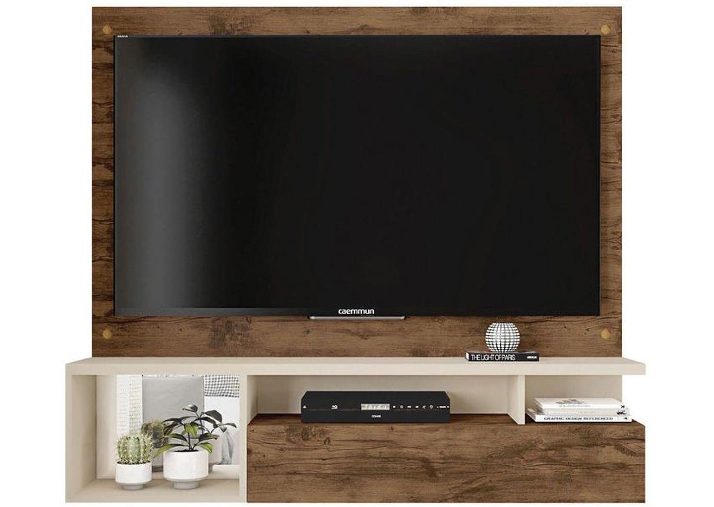Painel para TV até 55” Caemmun Black 19