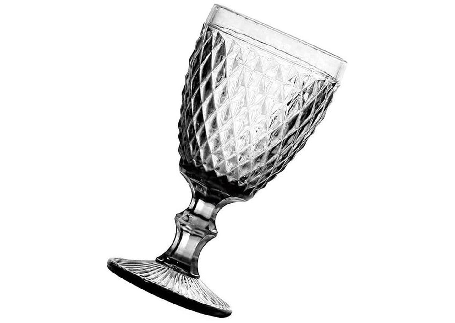 Jogo de Taças de Vidro 330ml 6 Peças Haus - Bico de Jaca Empire