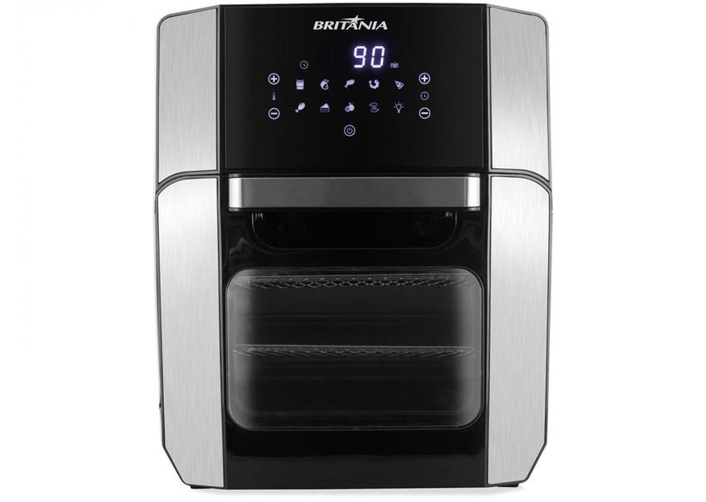Fritadeira Elétrica sem Óleo/Air Fryer Britânia - Oven BFR2100 Preta 12L com Timer