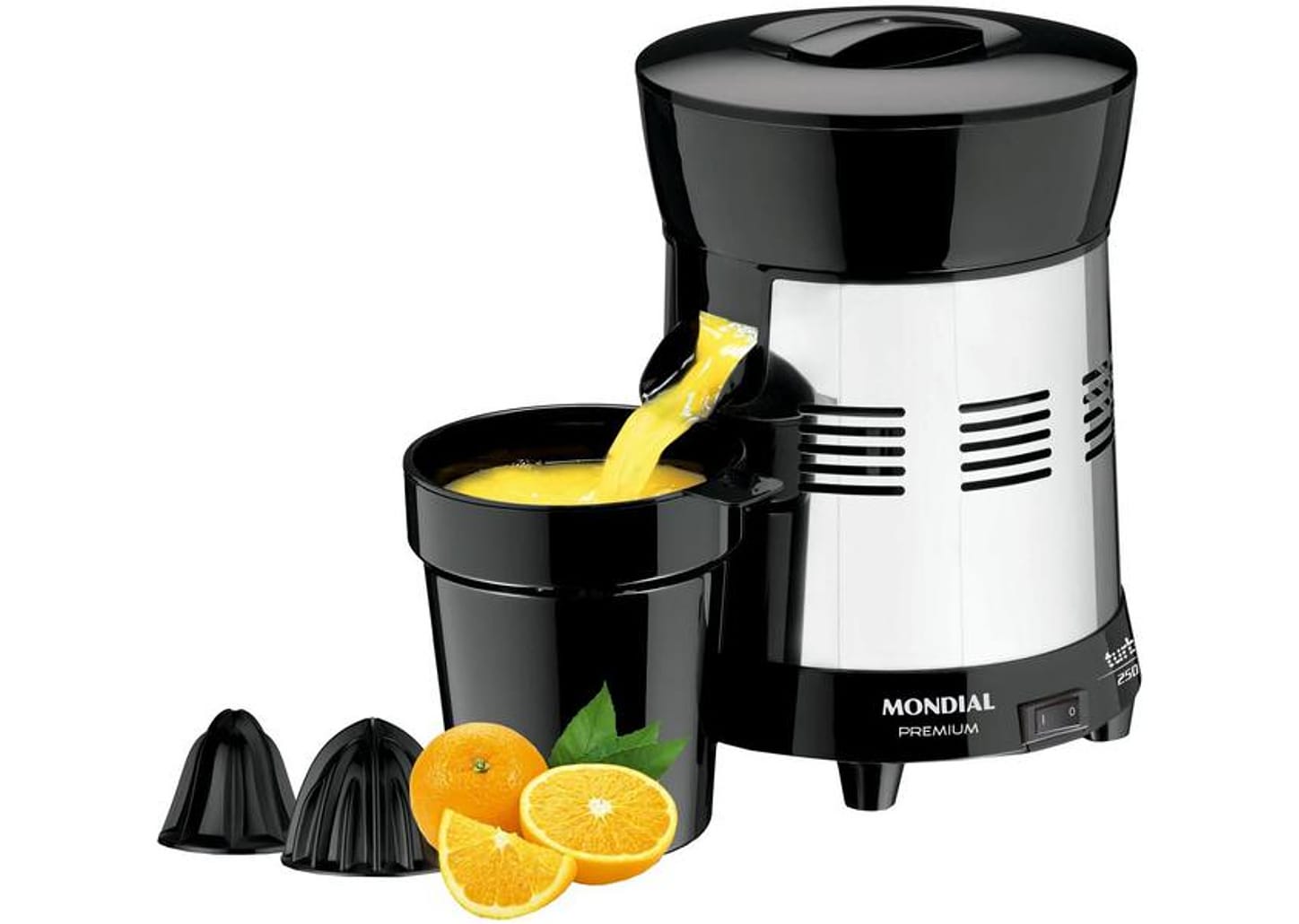 Espremedor de Frutas Mondial Cozinha E-10 Elétrico Inox 250W Capacidade 1L