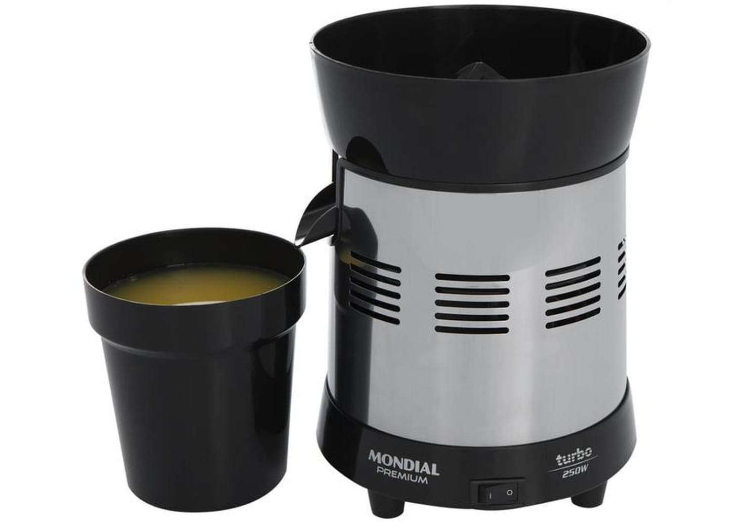 Espremedor de Frutas Mondial Cozinha E-10 Elétrico Inox 250W Capacidade 1L