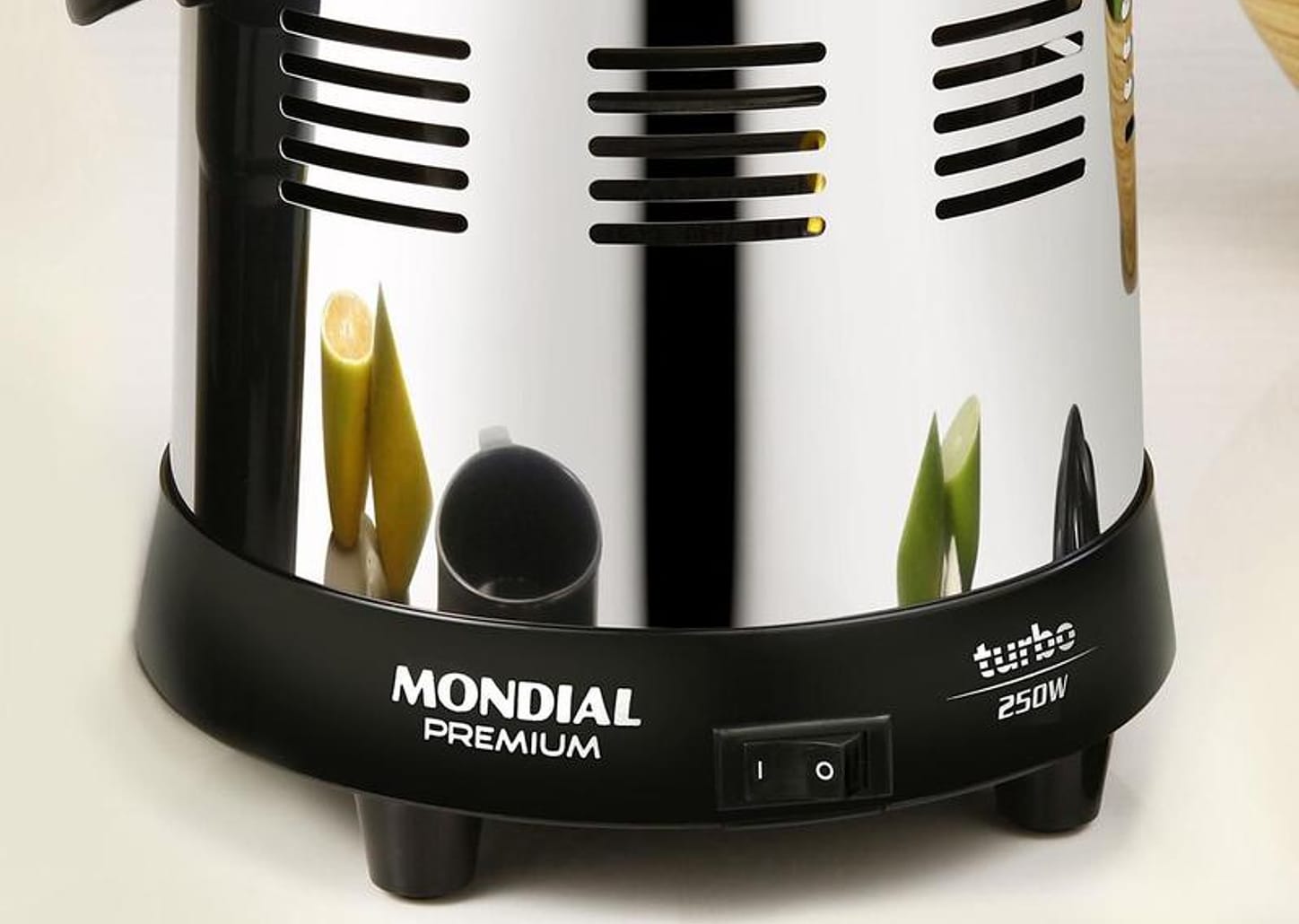 Espremedor de Frutas Mondial Cozinha E-10 Elétrico Inox 250W Capacidade 1L