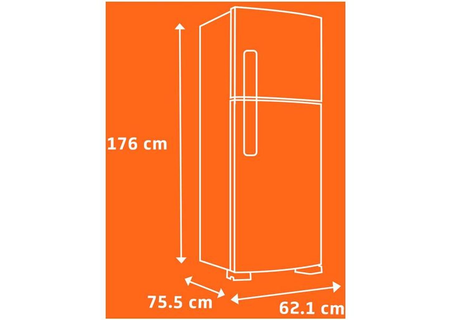 Geladeira Brastemp Frost Free Duplex 375L Branco com Compartimento Extrafrio Fresh Zone BRM44HB