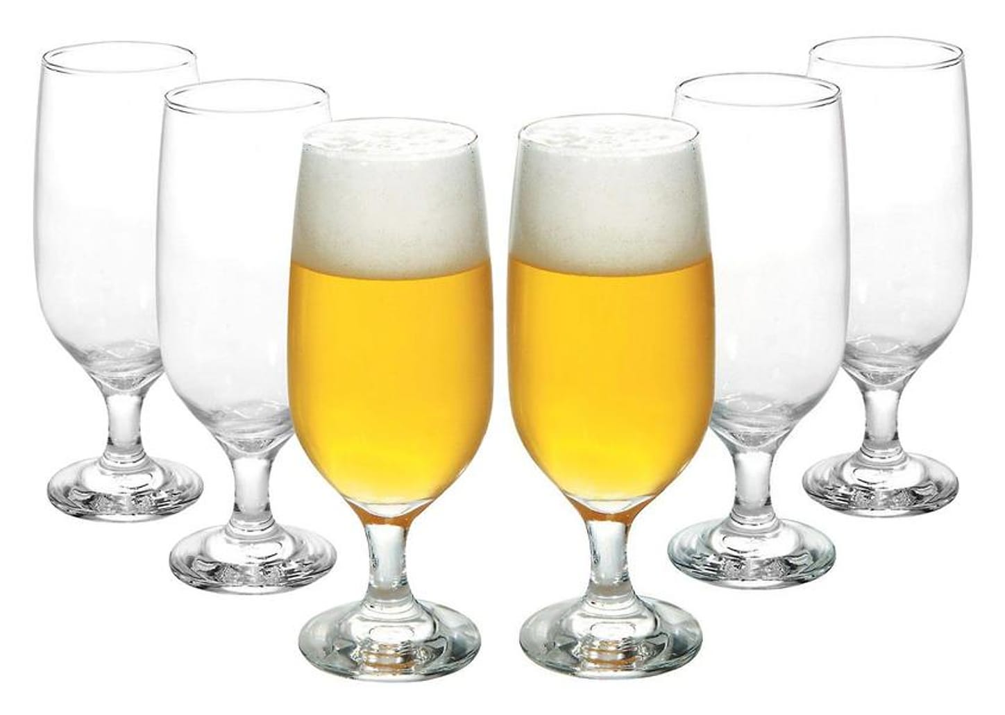 Conjunto de Taças de Vidro para Cerveja 6 Peças 300ml Nadir Floripa 7732