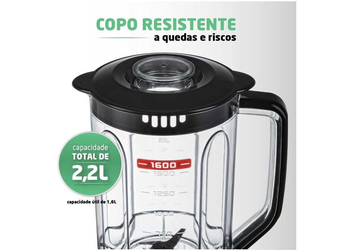 Liquidificador Mondial Turbo Power L-99 FB - Preto com Filtro 3 Velocidades 550W