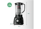 Liquidificador Mondial Turbo Power L-99 FB - Preto com Filtro 3 Velocidades 550W