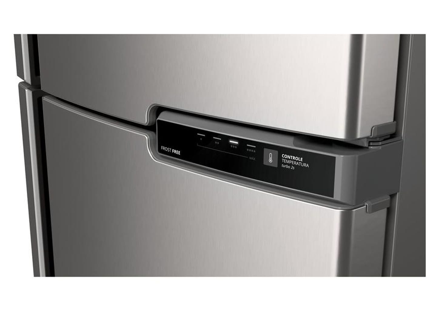 Geladeira Brastemp Frost Free Duplex 375L Inox com Compartimento Extrafrio Fresh Zone BRM44HK