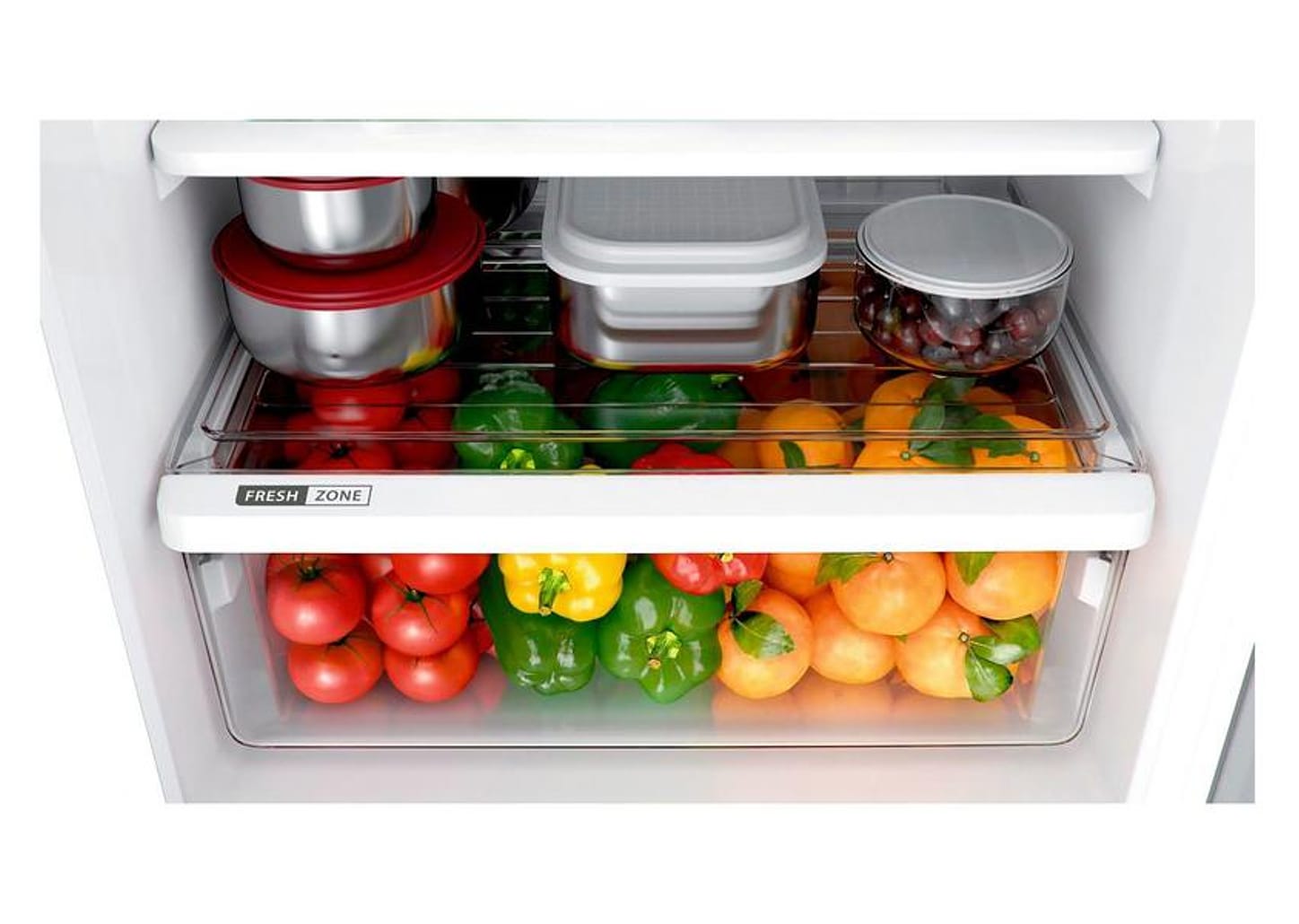 Geladeira Brastemp Frost Free Duplex 375L Inox com Compartimento Extrafrio Fresh Zone BRM44HK