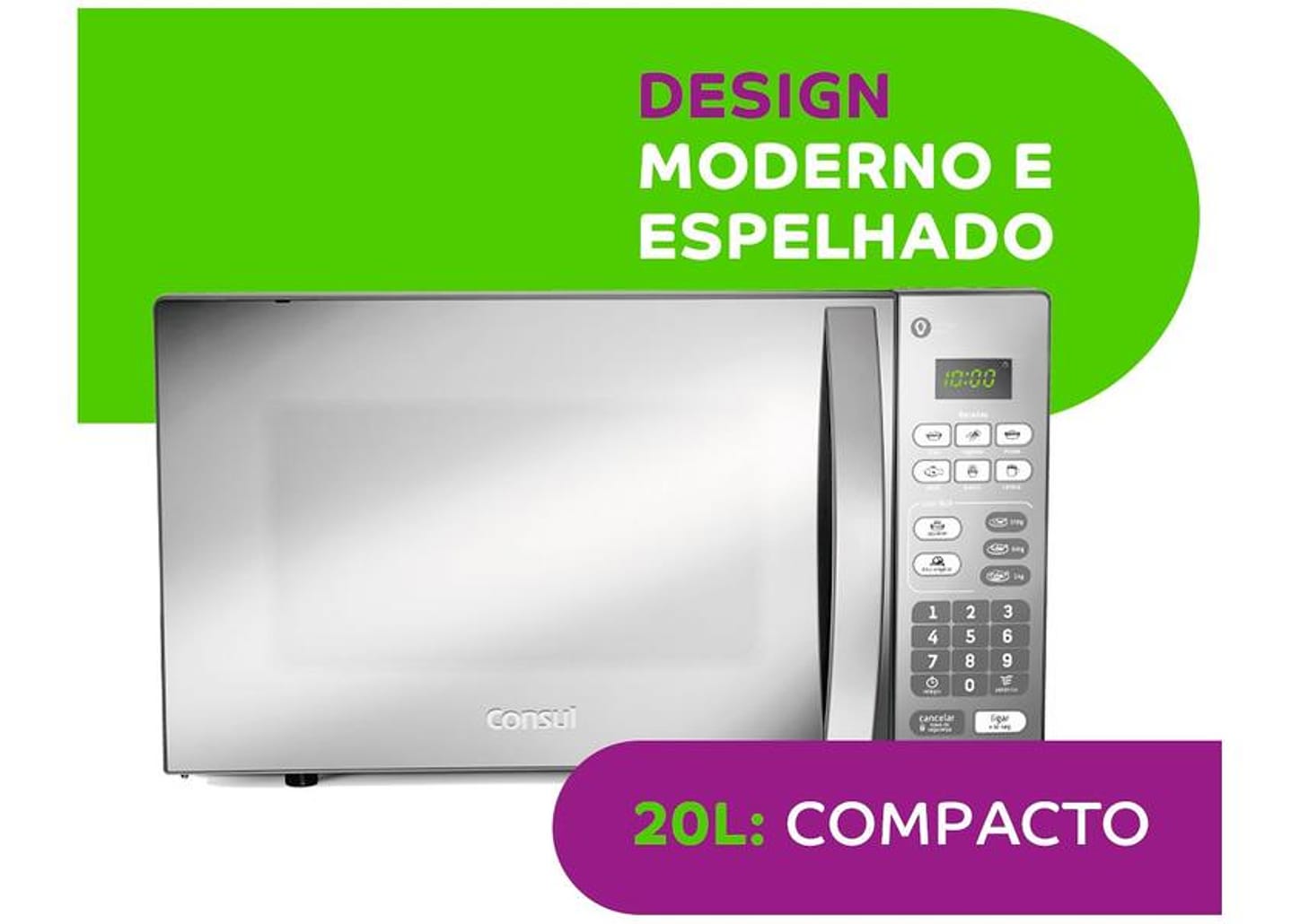 Micro-ondas Consul 20L Espelhado CM020 BFANA