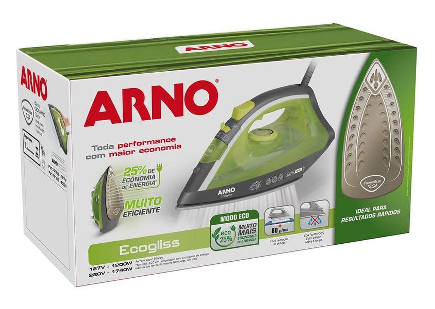 Ferro a Vapor Arno Ecogliss com Modo Econômico FEC1