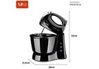 Batedeira Mondial Preto 400W Prática B-44-B 3 Velocidades