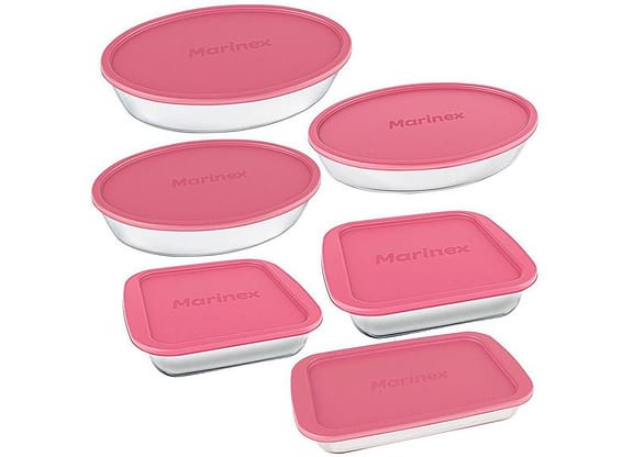Conjunto de Assadeiras de Vidro Marinex 15760201323776 6 Peças