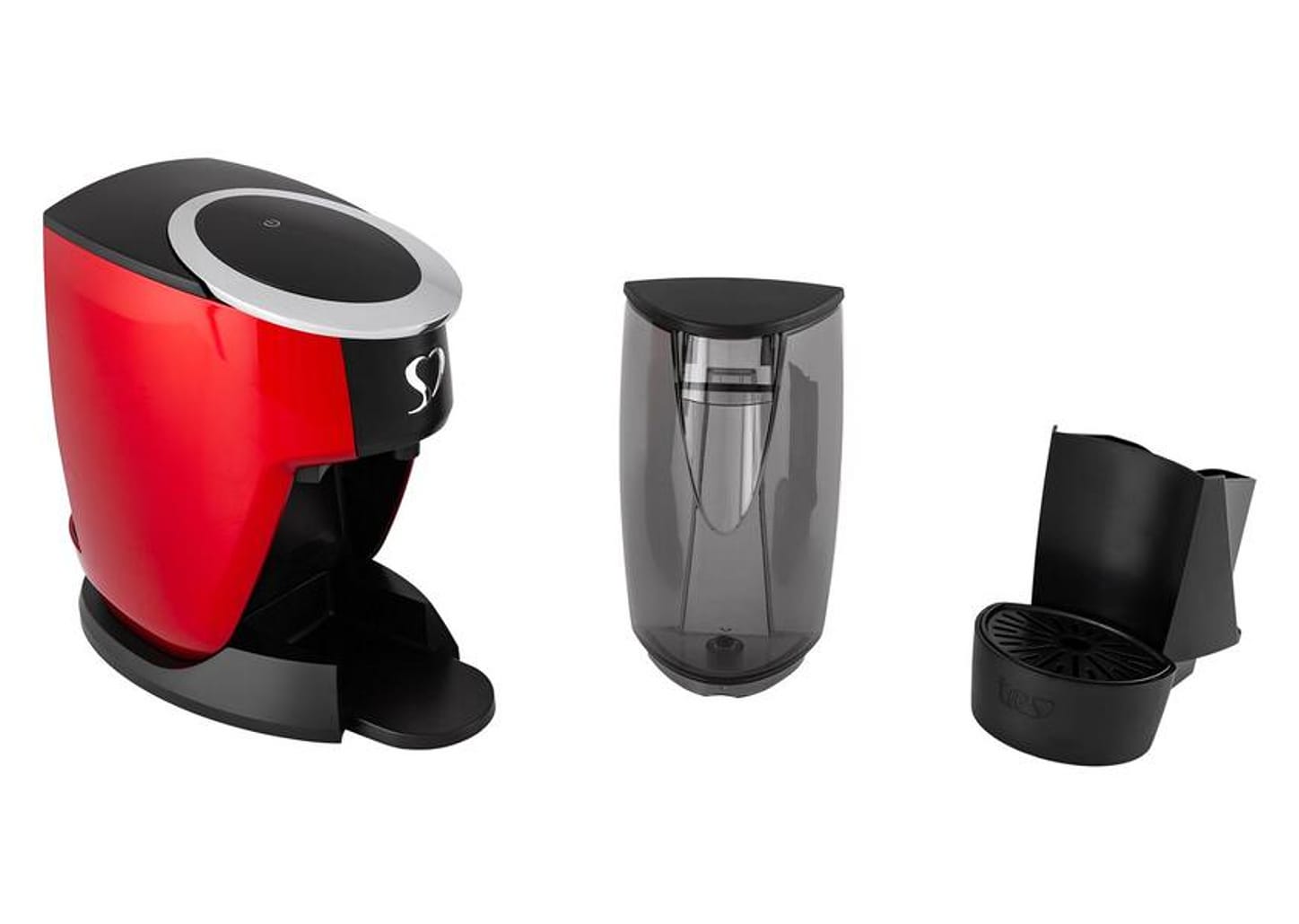 Cafeteira Espresso TRES 3 Corações Touch Vermelha