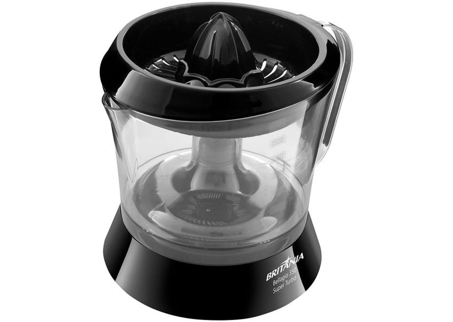 Espremedor de Frutas Britânia Super Turbo - Bellagio 350 Preto 35W 1,5L