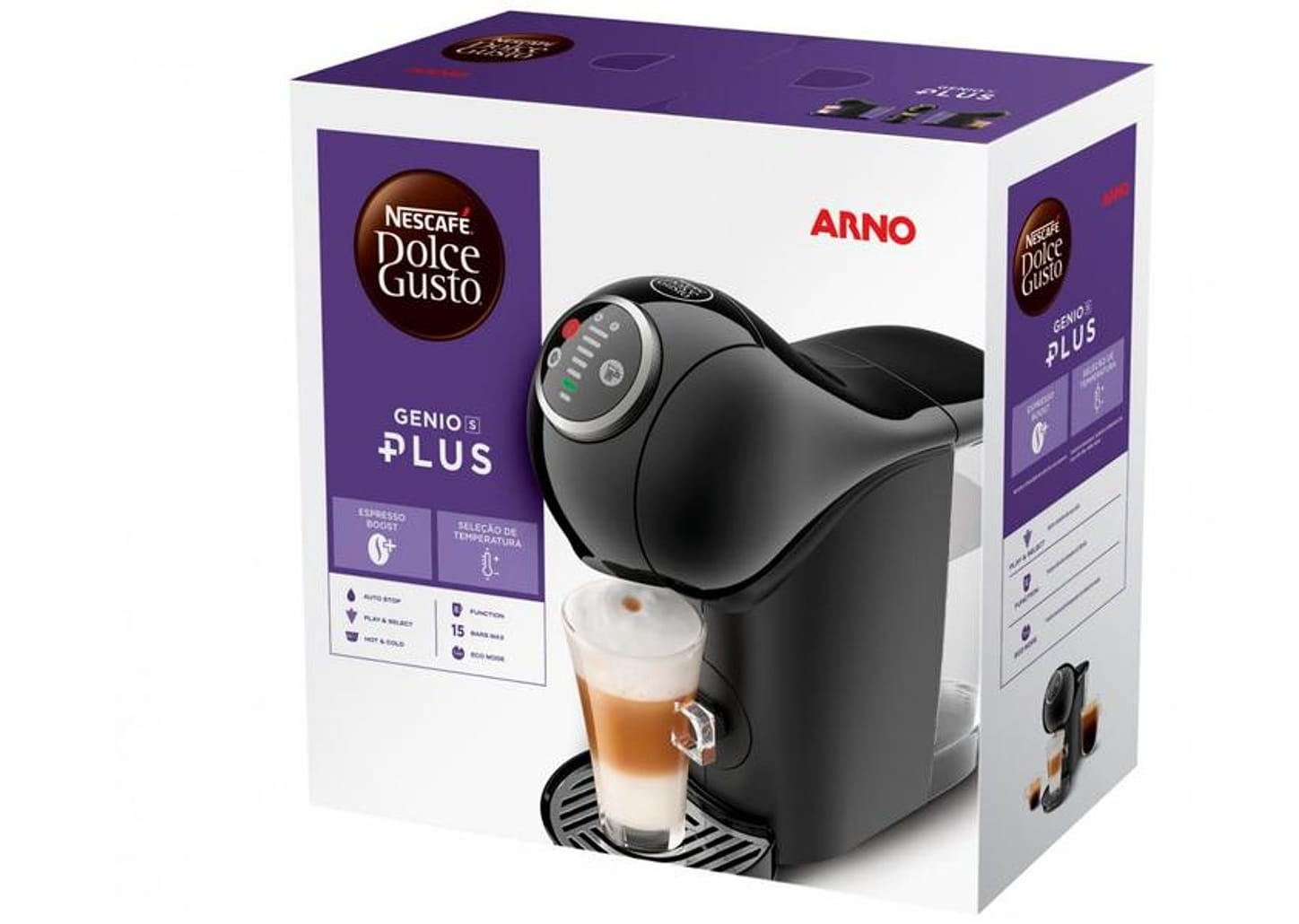 Cafeteira Espresso Arno Nescafé Dolce Gusto - Genio S Plus Preta