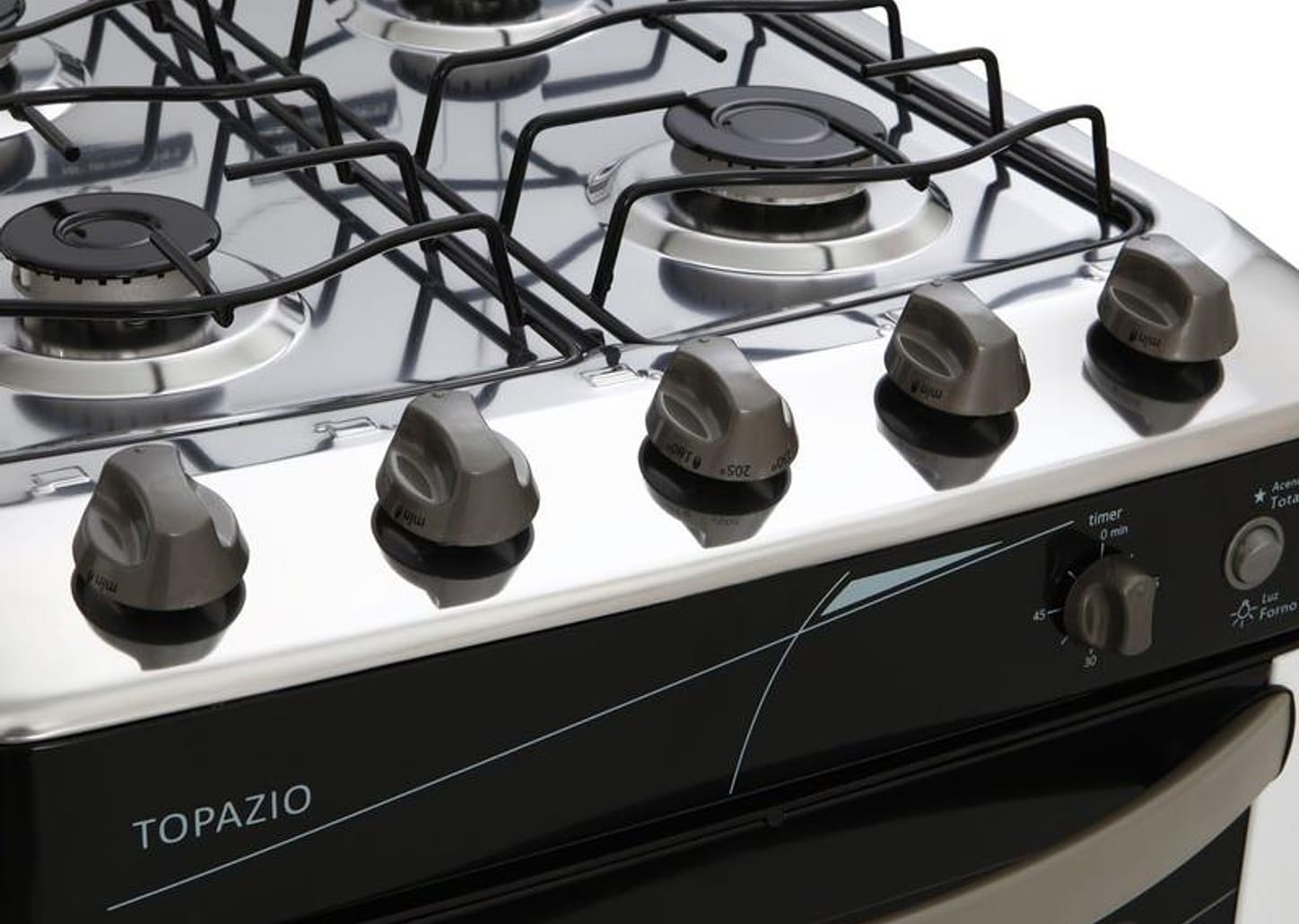 Fogão 4 Bocas Esmaltec Branco - Acendimento Automático Topázio