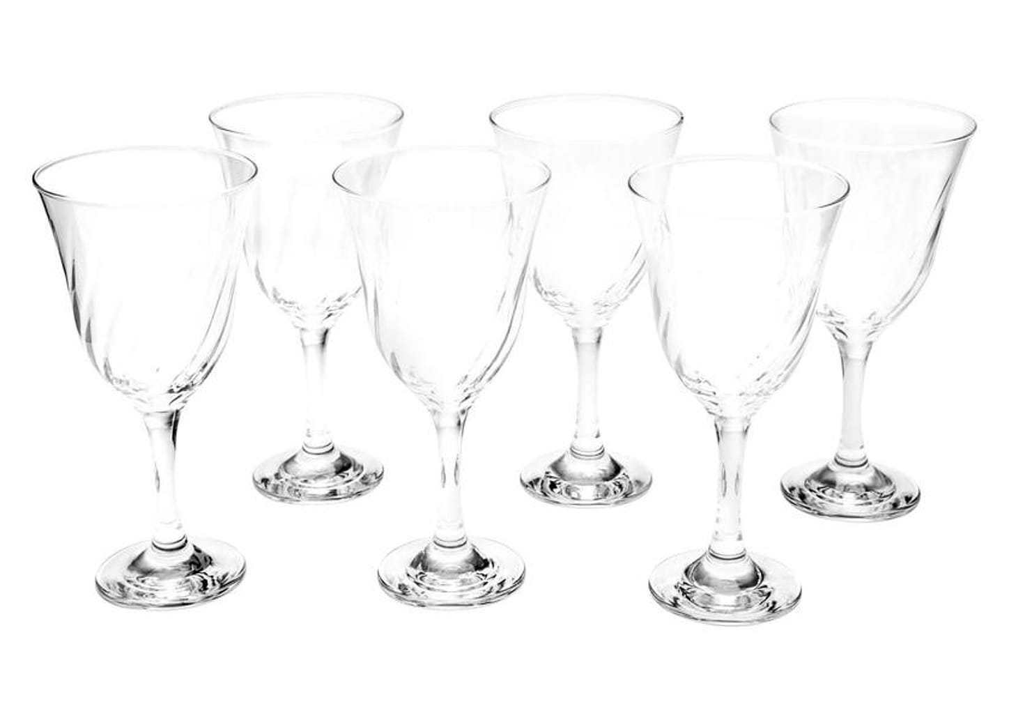 Jogo de Taças para Água Vidro 6 Peças 365ml - Nadir Lírio