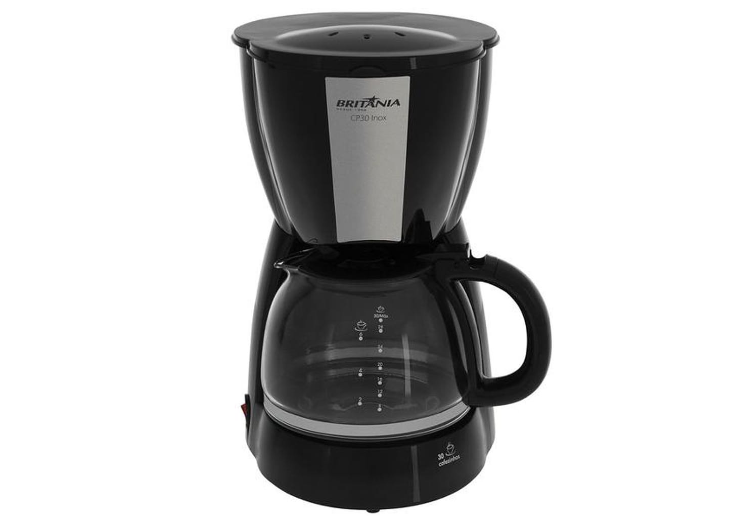 Cafeteira Elétrica Britânia CP30 Preta 30 Xícaras