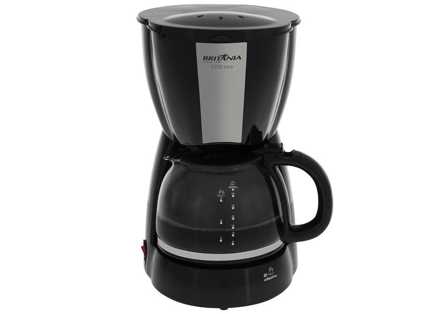 Cafeteira Elétrica Britânia CP30 Preta 30 Xícaras