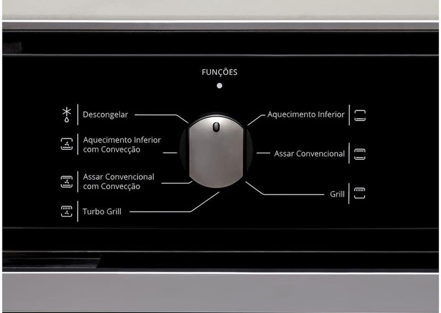 Forno Elétrico de Embutir Brastemp de Convecção - Grill Autolimpante com Timer 84L BOC84AE