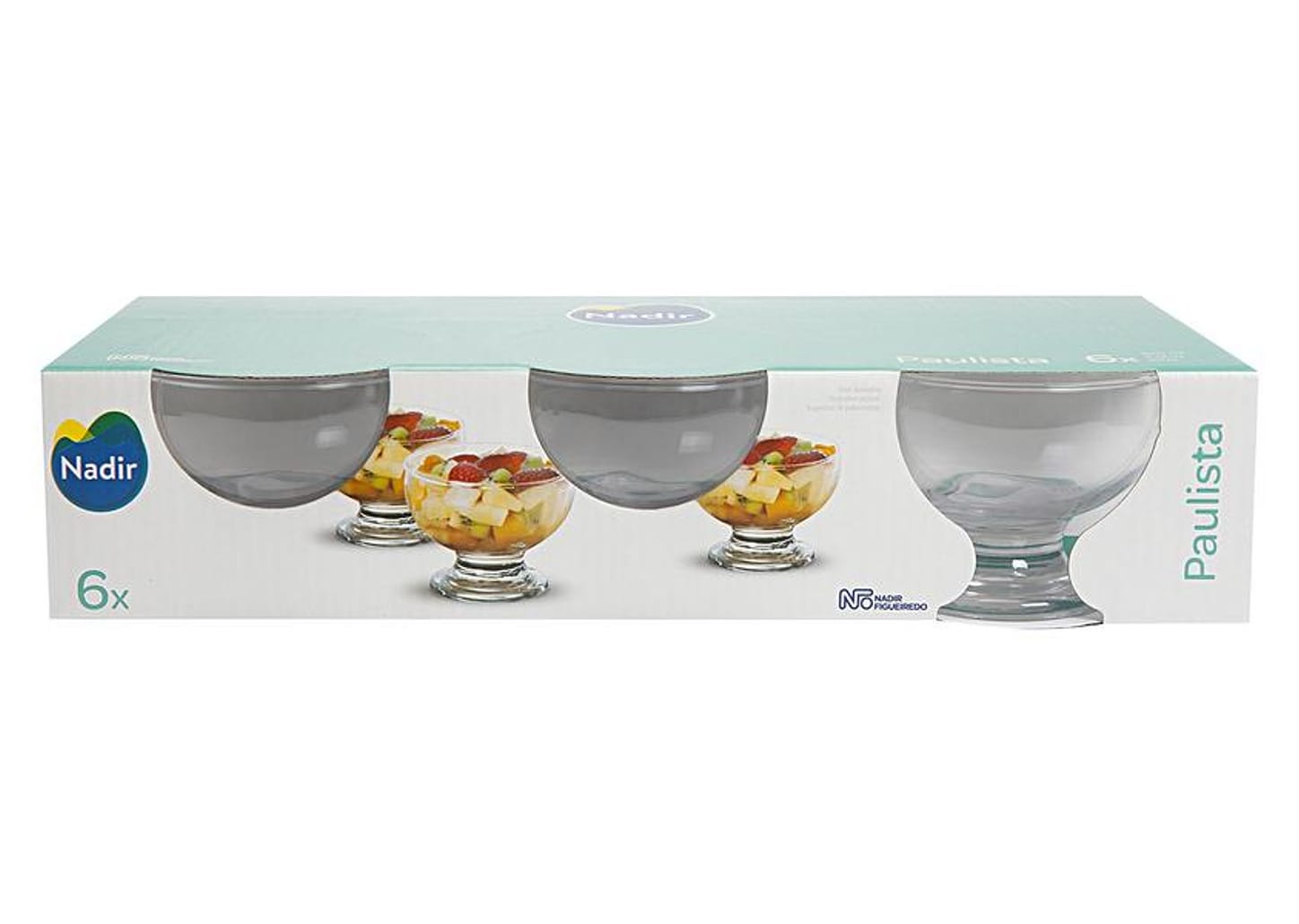 Jogo de Sobremesa em Vidro 6 Peças - Nadir Paulista 72020200789881