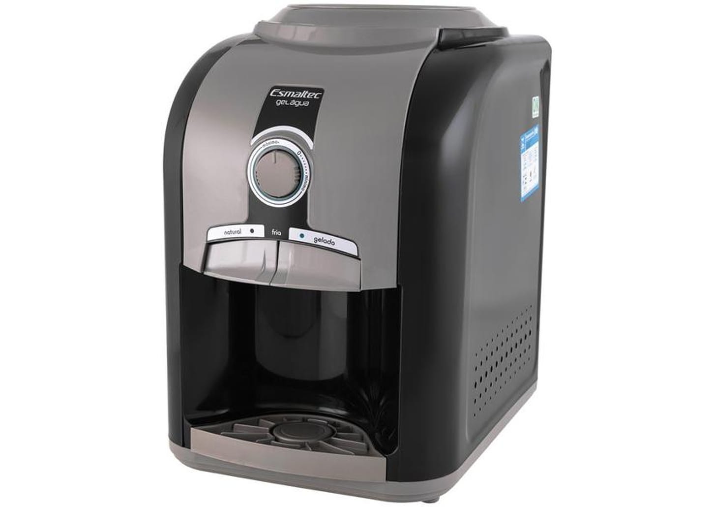 Bebedouro de Água Esmaltec de Mesa - Refrigerado por Compressor Stilo Black EGM30