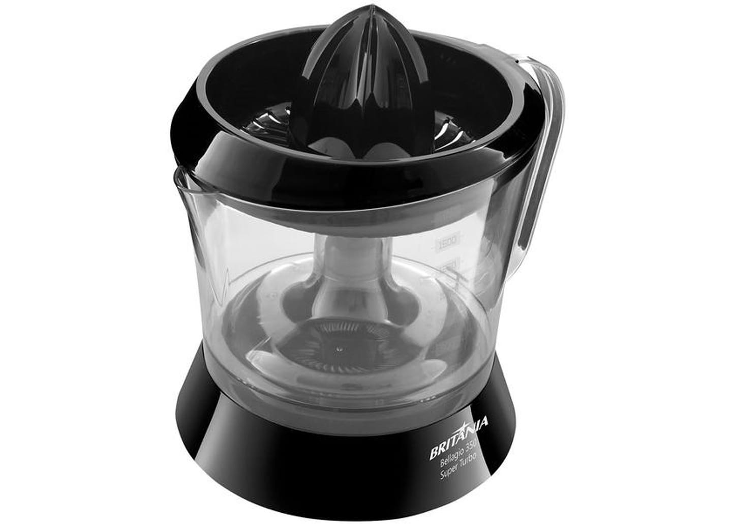 Espremedor de Frutas Britânia Super Turbo - Bellagio 350 Preto 35W 1,5L