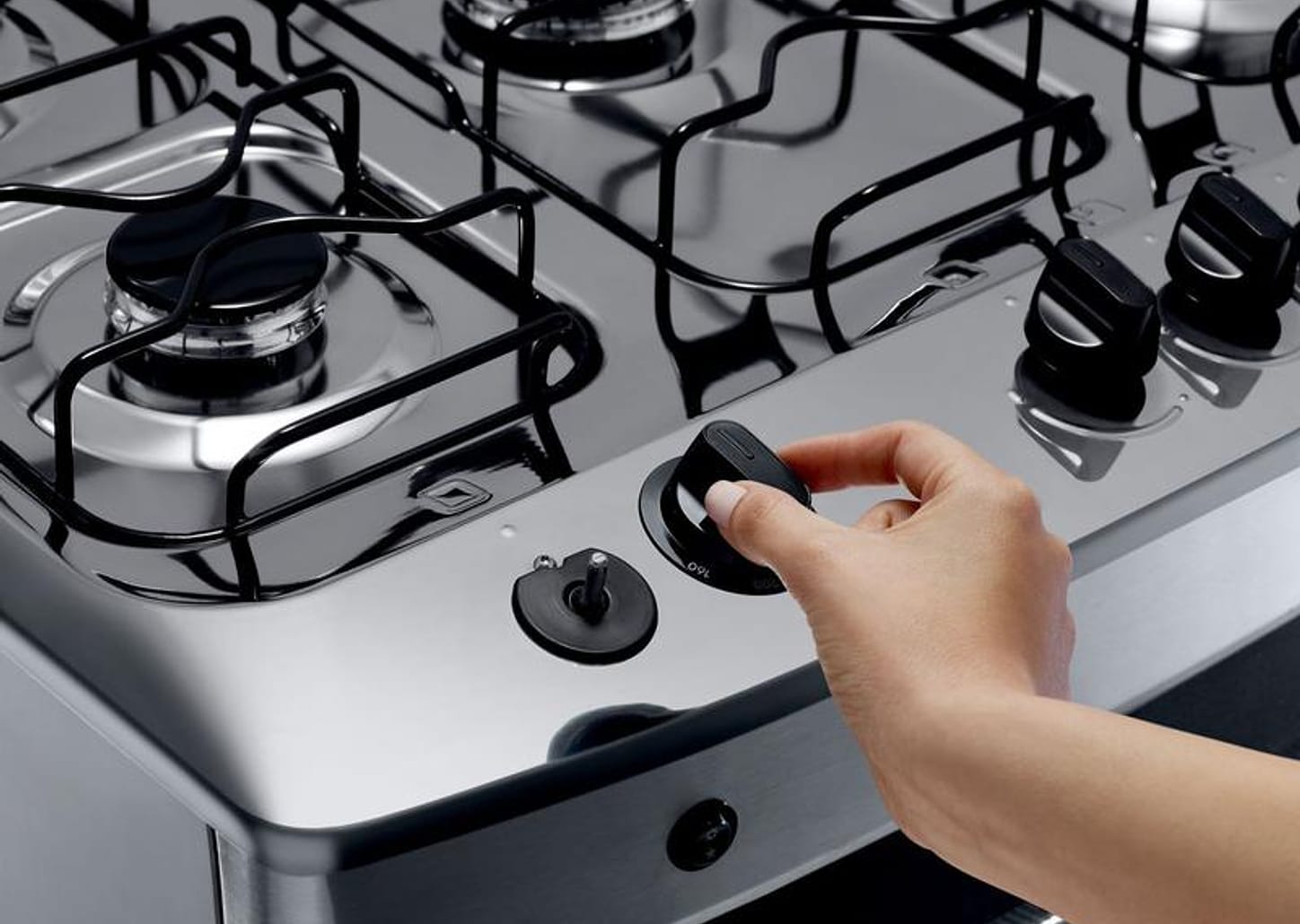 Fogão Consul 5 Bocas Inox com Botões Removíveis - CFS5 NAR Bivolt