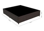 Base Cama Box Casal Gazin 27x138x188cm - Sommie Poliéster