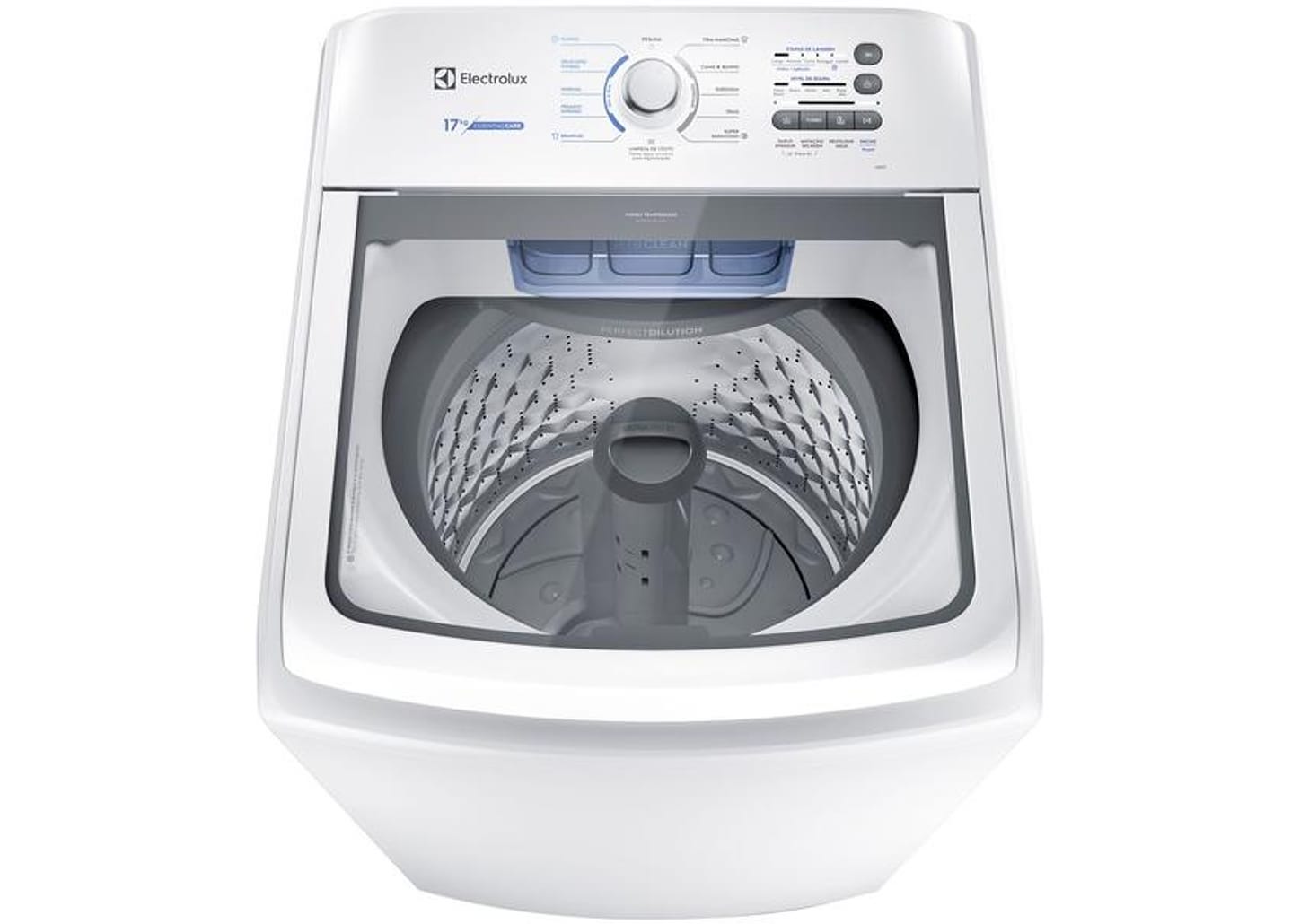 Lavadora de Roupas Electrolux LED17 Essential Care 17Kg Cesto Inox 11 Programas de Lavagem