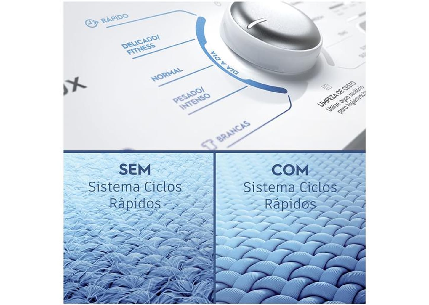 Lavadora de Roupas Electrolux LED17 Essential Care 17Kg Cesto Inox 11 Programas de Lavagem