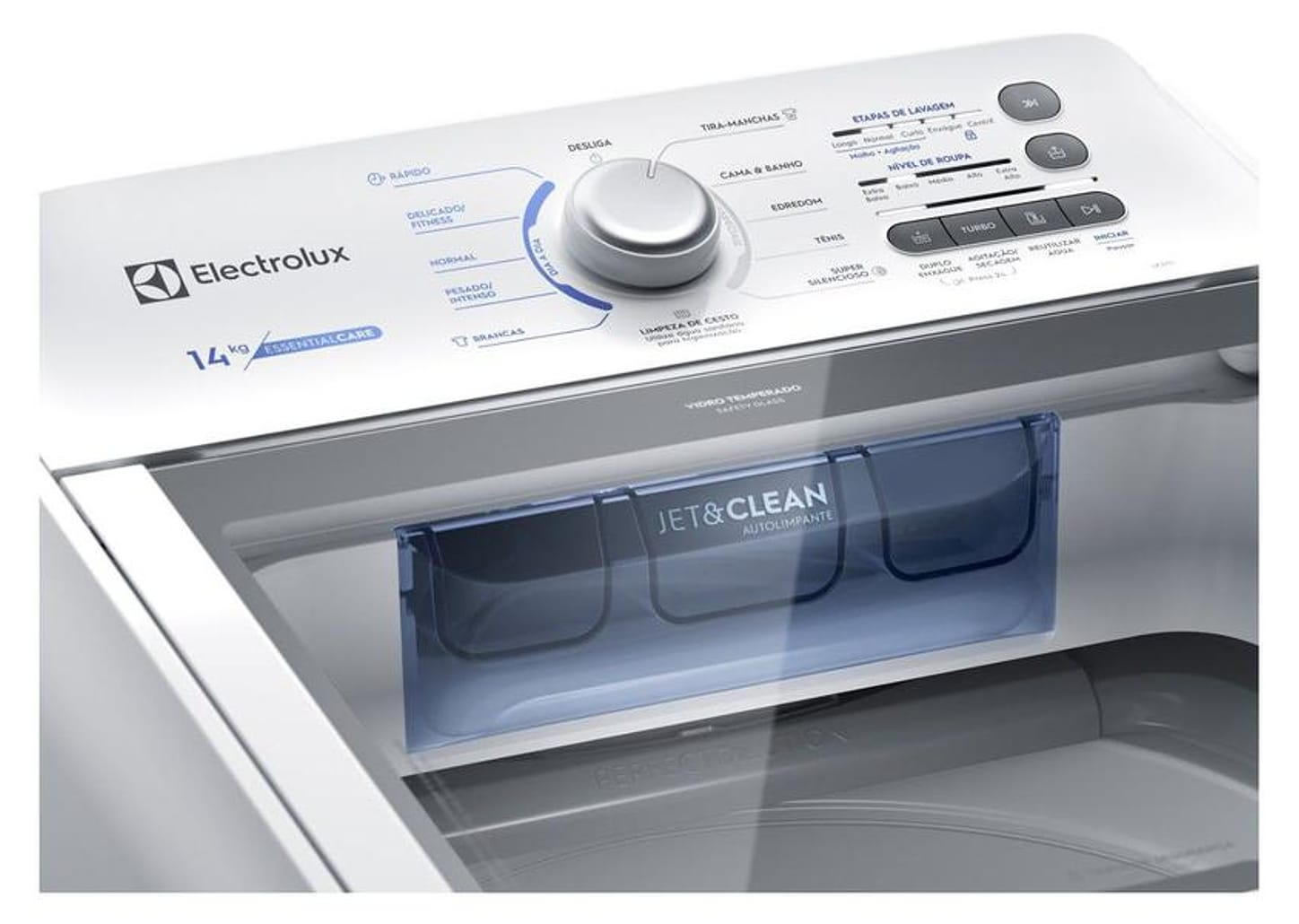 Lavadora de Roupas Electrolux LED17 Essential Care 17Kg Cesto Inox 11 Programas de Lavagem