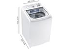 Lavadora de Roupas Electrolux LED17 Essential Care 17Kg Cesto Inox 11 Programas de Lavagem
