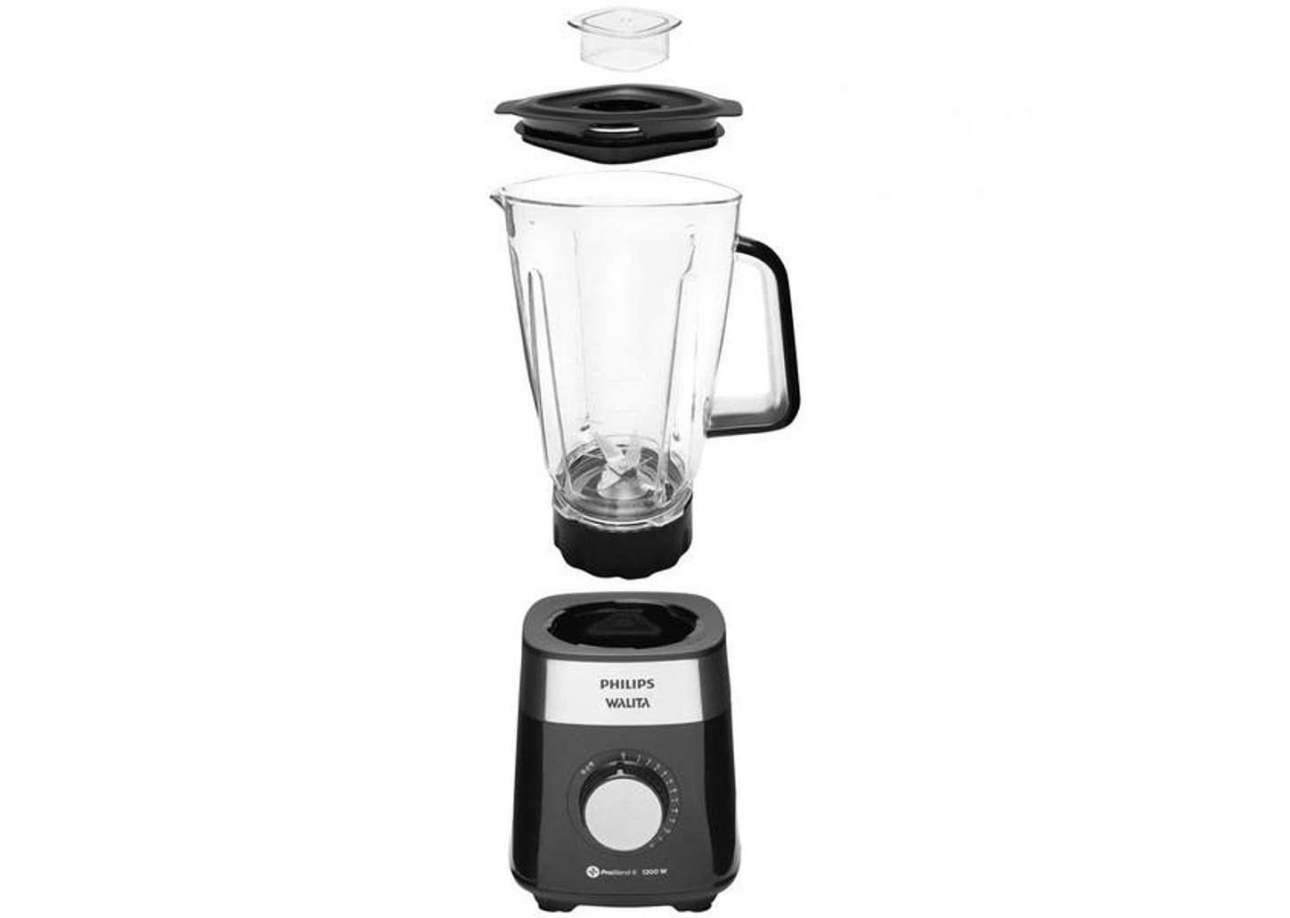 Liquidificador Philips Walita Serie 5000 RI2242/90 - Preto 12 Velocidades + Pulsar 1200W