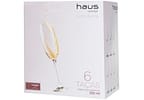 Jogo de Taças para Espumante de Cristal 220ml 6 Peças Haus Sense Bohemia