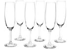 Jogo de Taças para Espumante de Cristal 220ml 6 Peças Haus Sense Bohemia