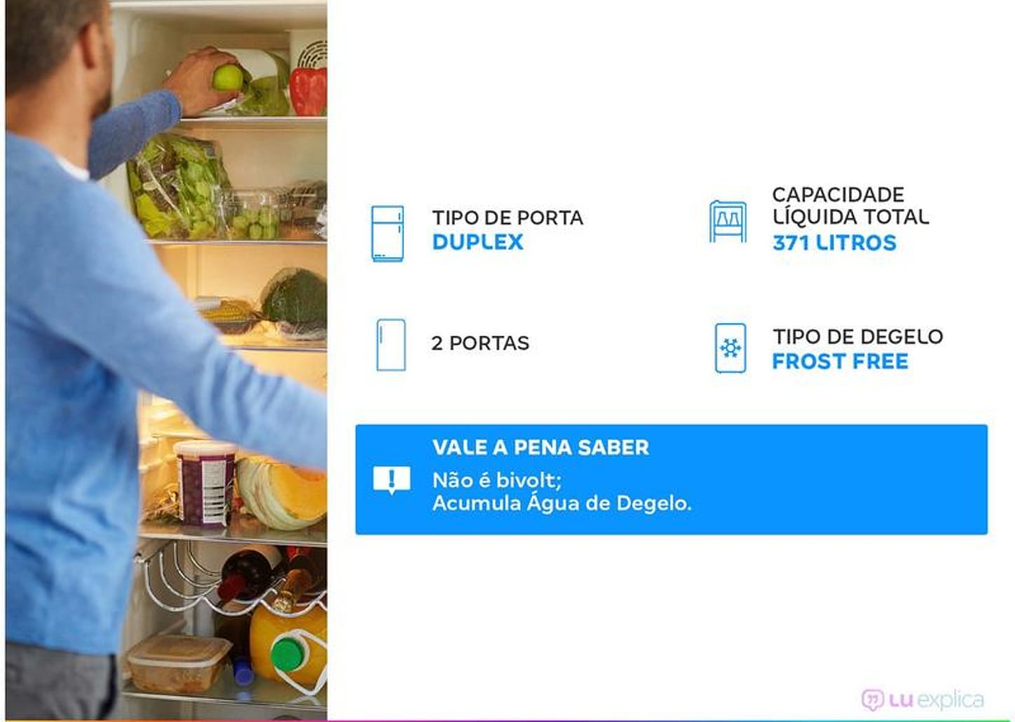 Geladeira/Refrigerador Electrolux Frost Free - Duplex 371L DFN41 Branca