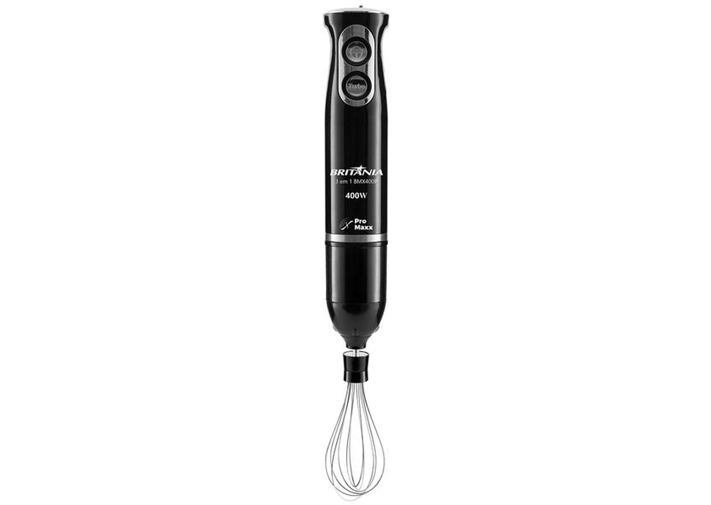 Mixer Britânia 3 em 1 Preto 400W BMX400P 2 Velocidades