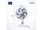 Ventilador de Mesa Mondial Super Power VSP-30-W 30cm 3 Velocidades
