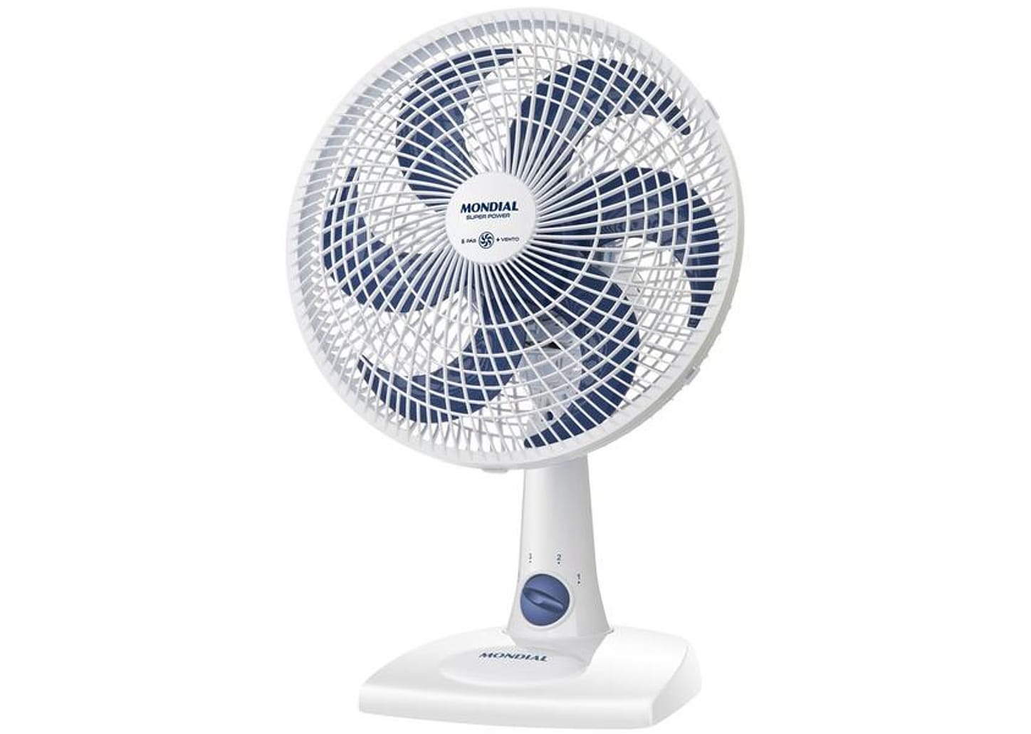 Ventilador de Mesa Mondial Super Power VSP-30-W 30cm 3 Velocidades