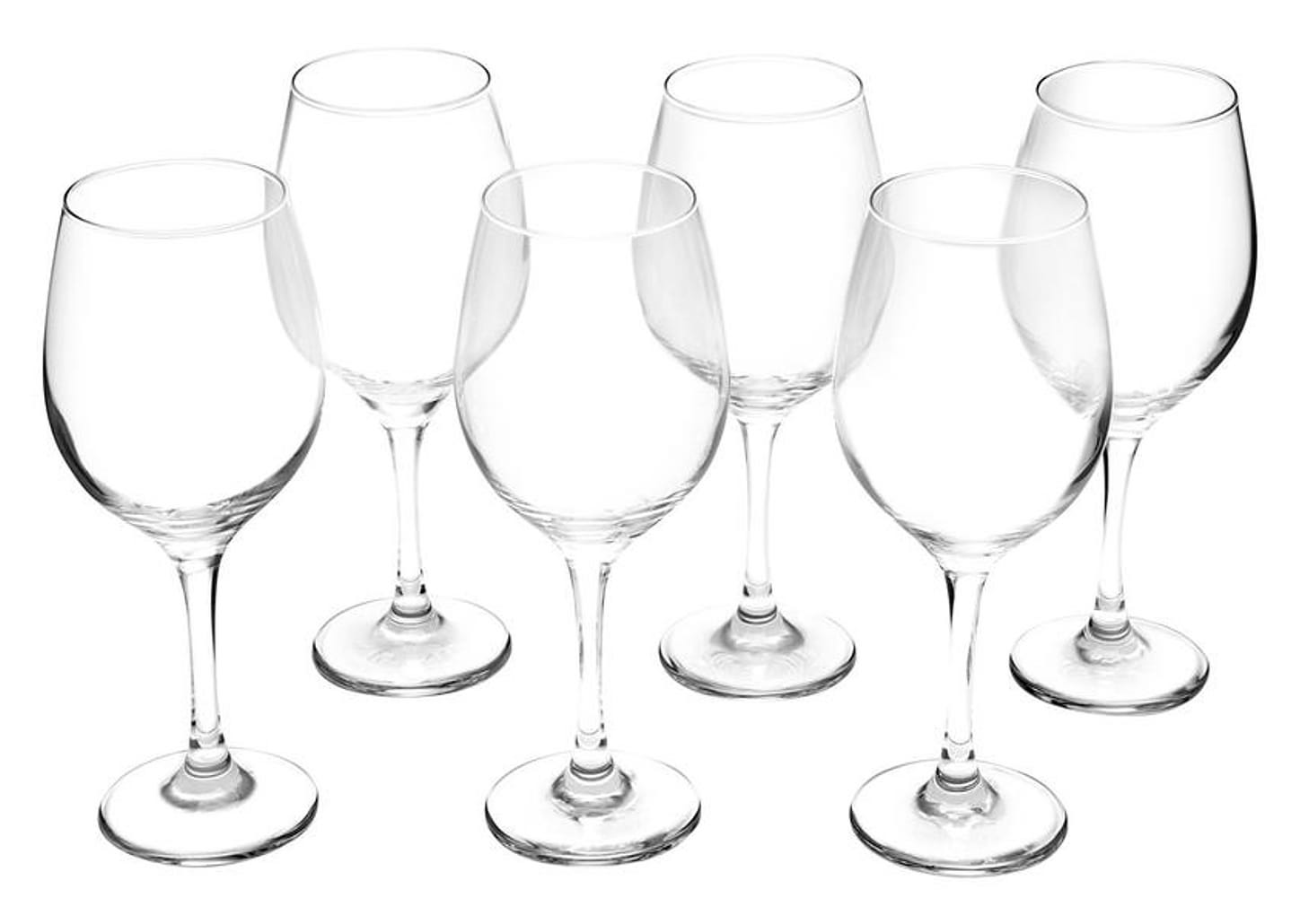 Jogo de Taças para Água em Vidro 6 Peças 490ml - Nadir Barone