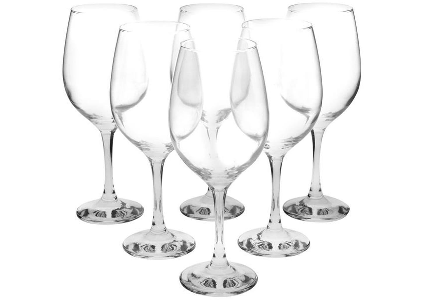 Jogo de Taças para Água em Vidro 6 Peças 490ml - Nadir Barone