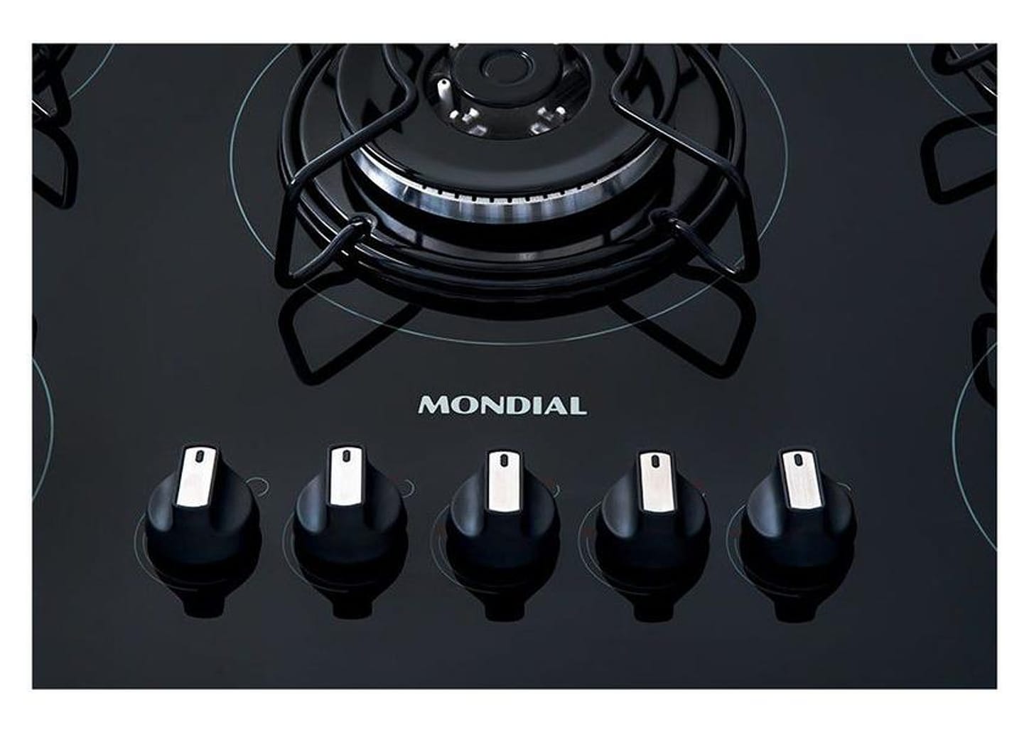 Cooktop 5 Bocas Mondial a Gás GLP Preto - Tripla-chama CTG-03