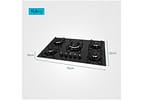 Cooktop 5 Bocas Mondial a Gás GLP Preto - Tripla-chama CTG-03
